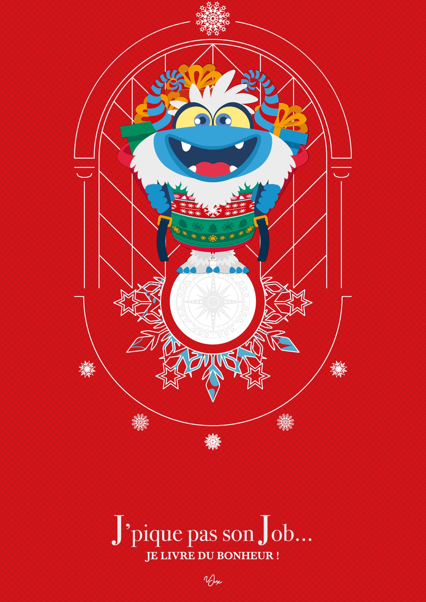 Affiche ❆ Yéti Père Noël