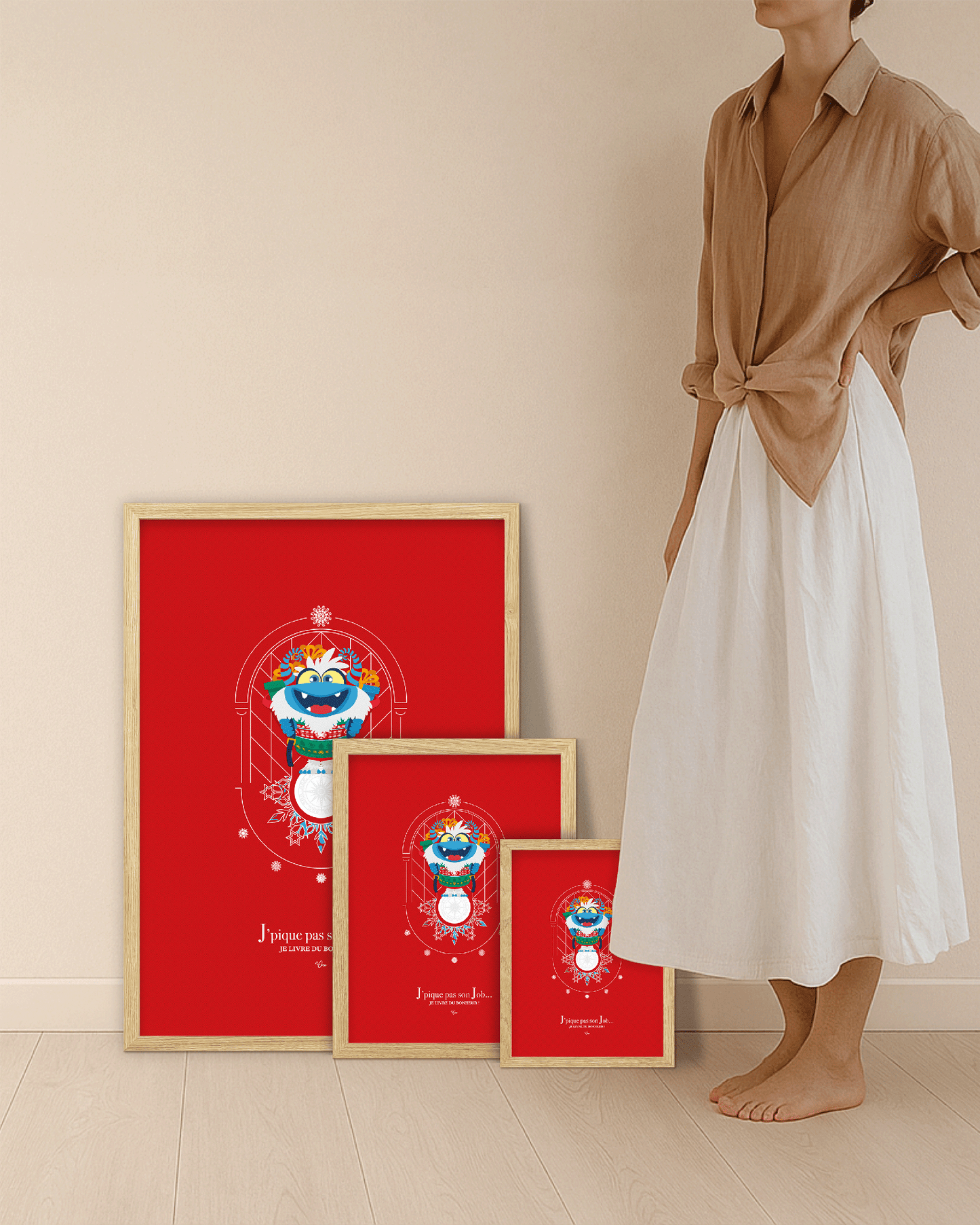 Affiche ❆ Yéti Père Noël