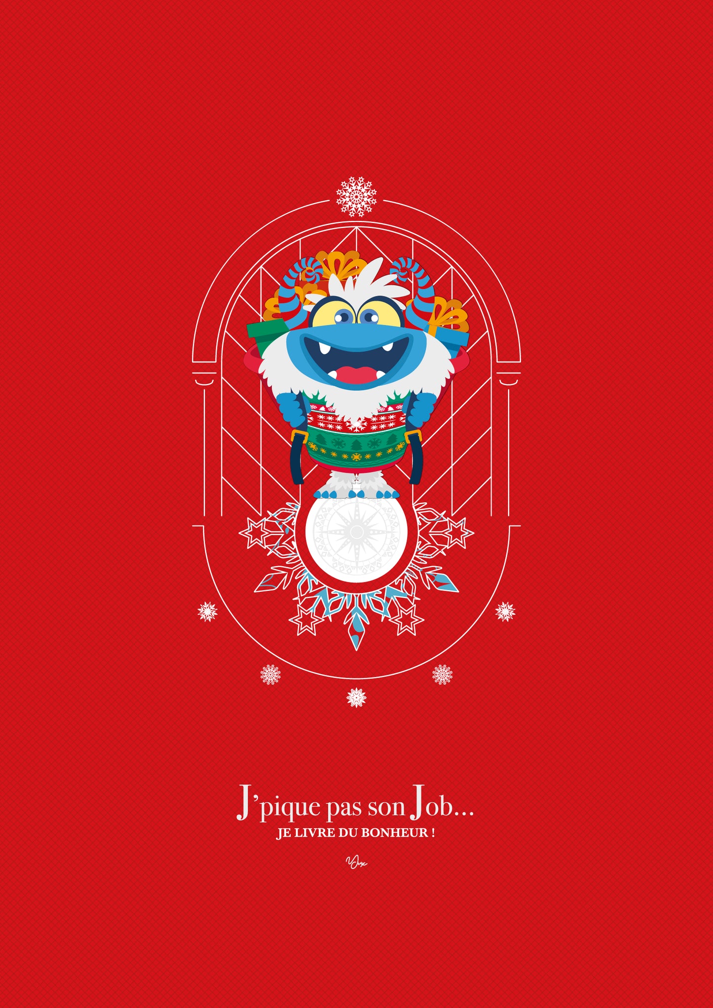 Affiche ❆ Yéti Père Noël