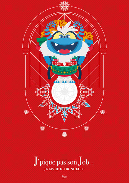 Affiche ❆ Yéti Père Noël