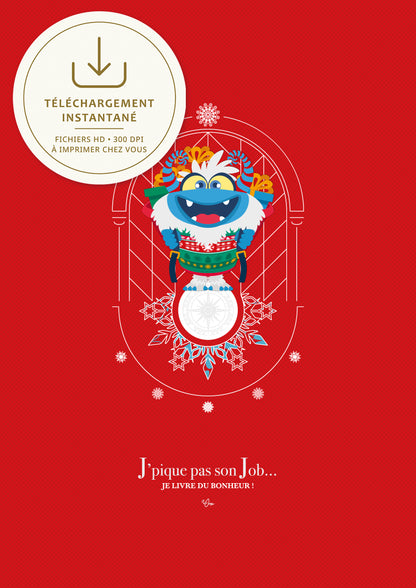 Affiche ❆ Yéti Père Noël
