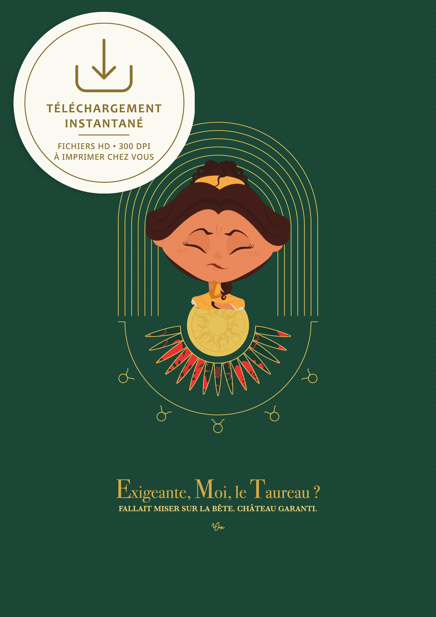 Affiche ❂ Princesse Taureau