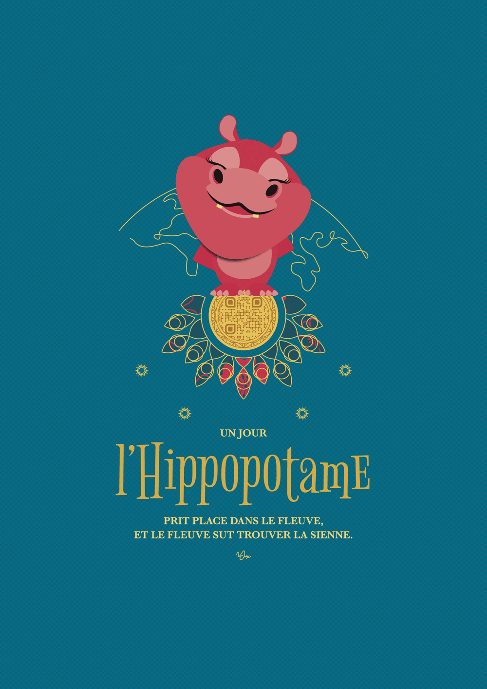 Affiche ⚉ L'Hippopotame