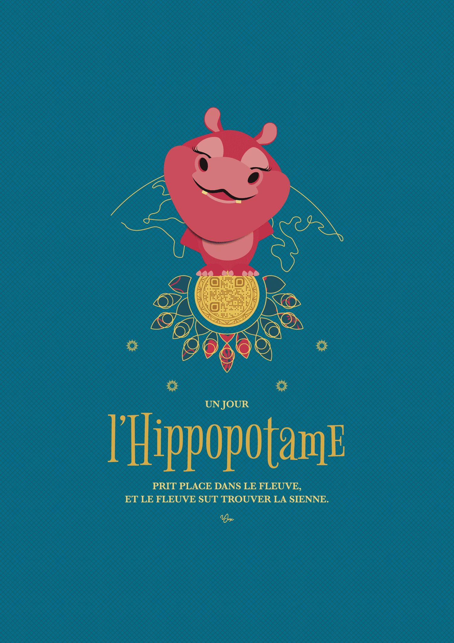 Affiche ⚉ L'Hippopotame