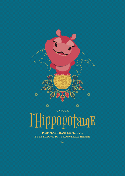 Affiche ⚉ L'Hippopotame