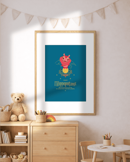 Affiche ⚉ L'Hippopotame