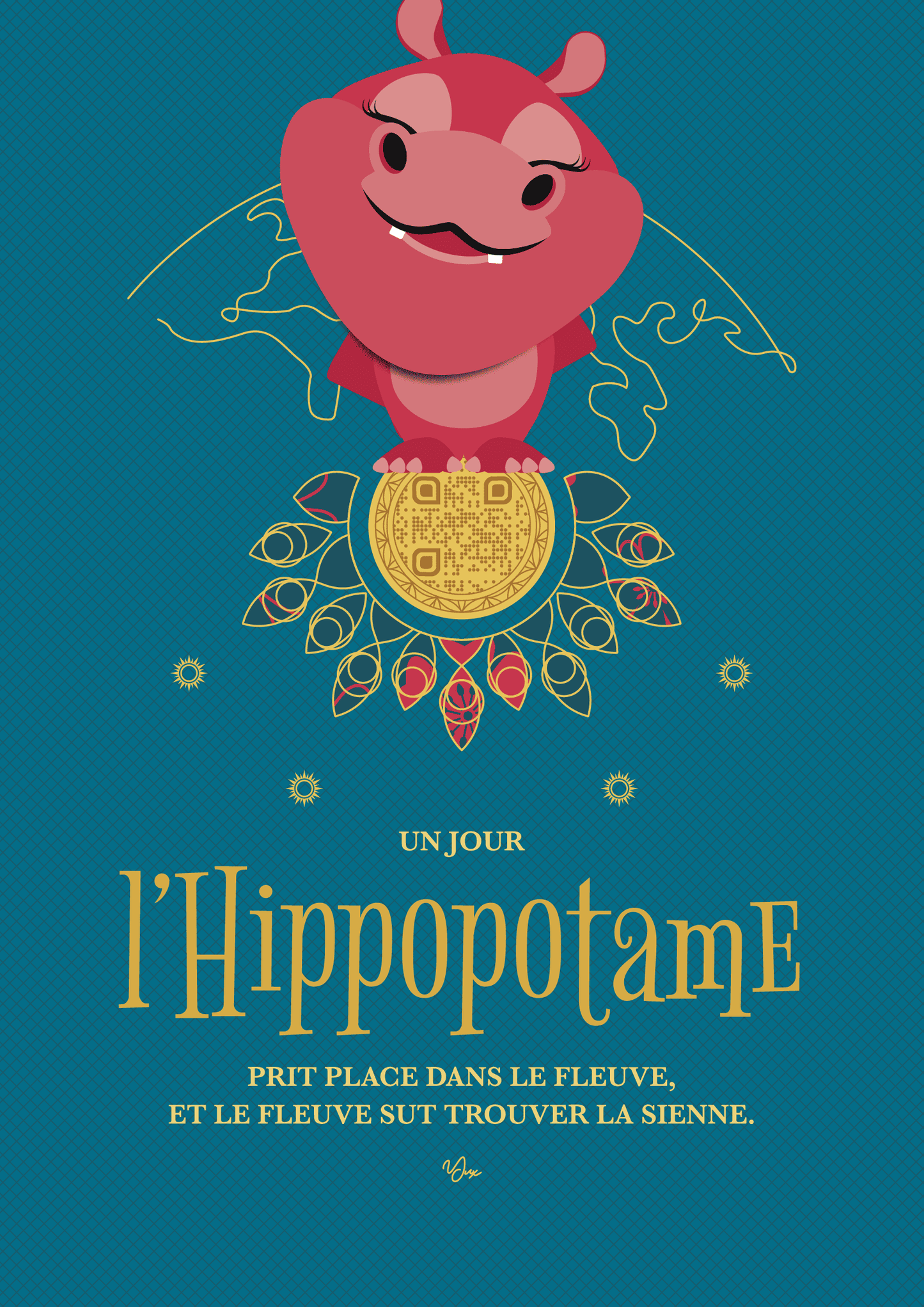 Affiche ⚉ L'Hippopotame