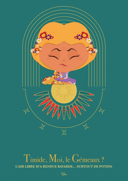 Affiche ❂ Princesse Gémeaux