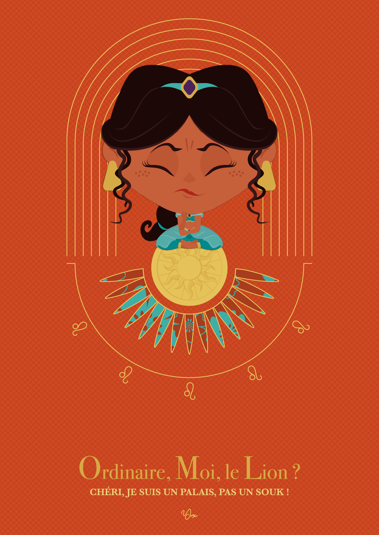 Affiche ❂ Princesse Lion