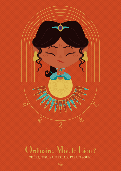 Affiche ❂ Princesse Lion