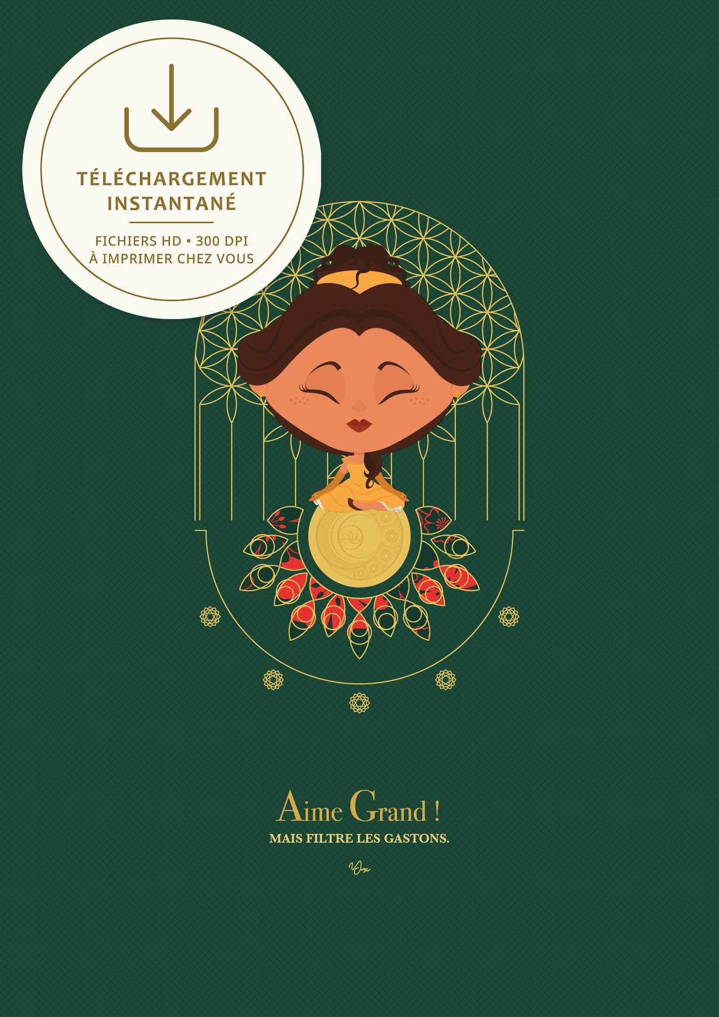 Affiche ☽ Princesse Anahata