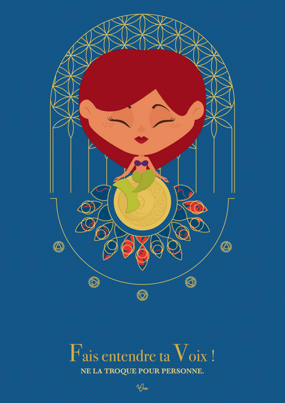 Affiche ☽ Princesse Vishuddha