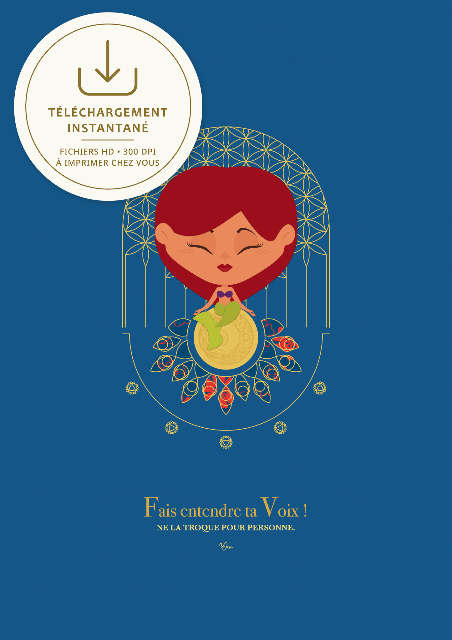 Affiche ☽ Princesse Vishuddha