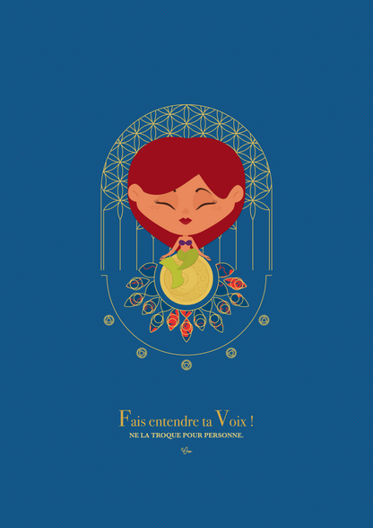 Affiche ☽ Princesse Vishuddha