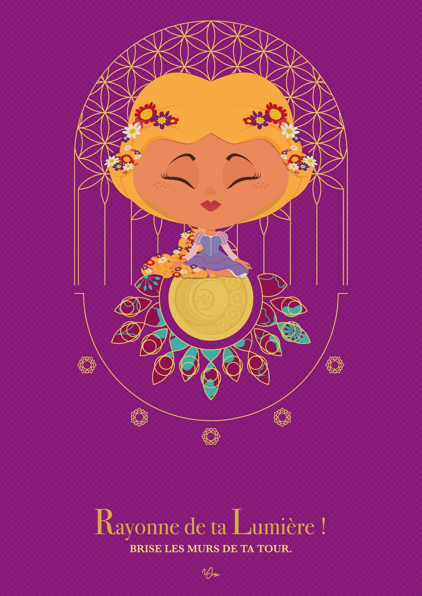 Affiche ☽ Princesse Sahasrara