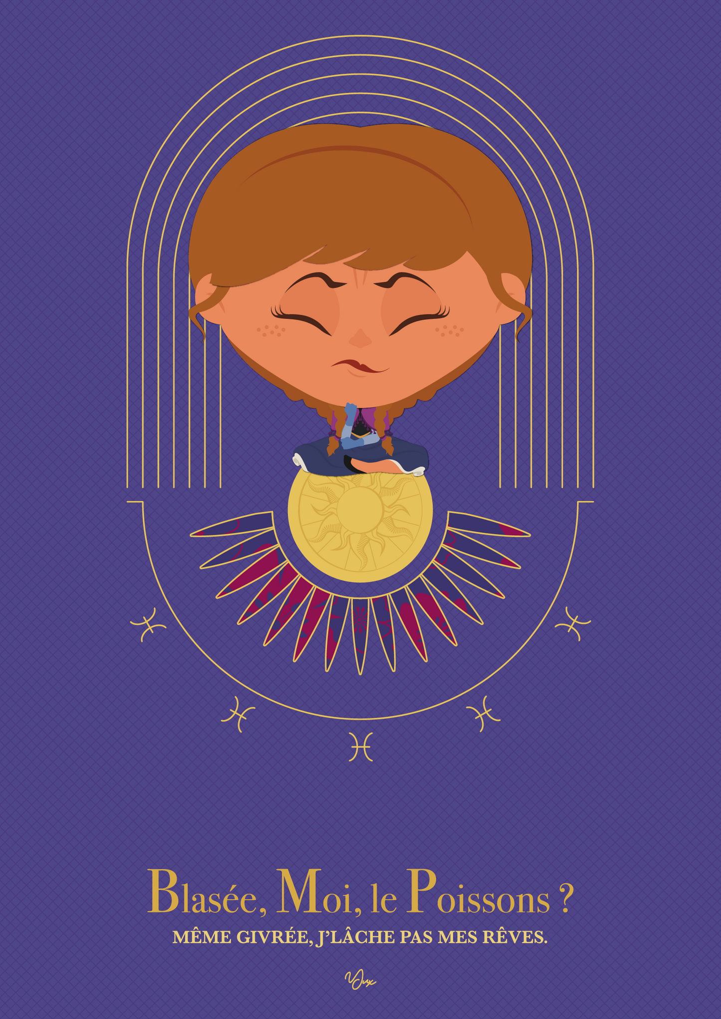 Affiche ❂ Princesse Poissons