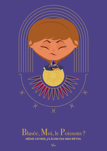 Affiche ❂ Princesse Poissons