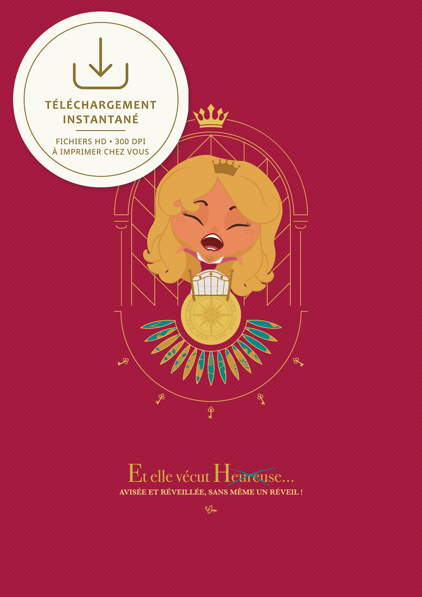 Affiche ♛ Princesse Éveillée