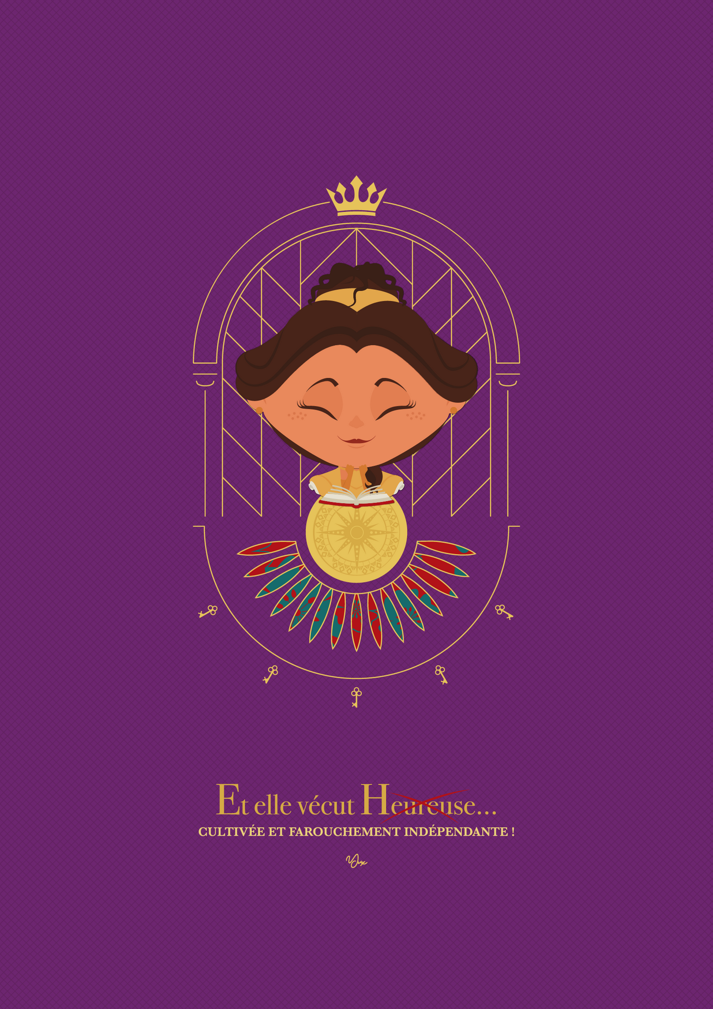 Affiche ♛ Princesse Cultivée