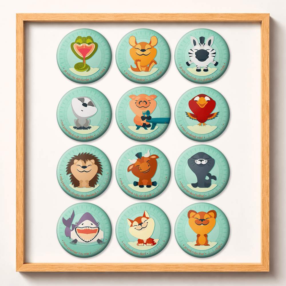 Magnets ⚉ Progrès de bébé