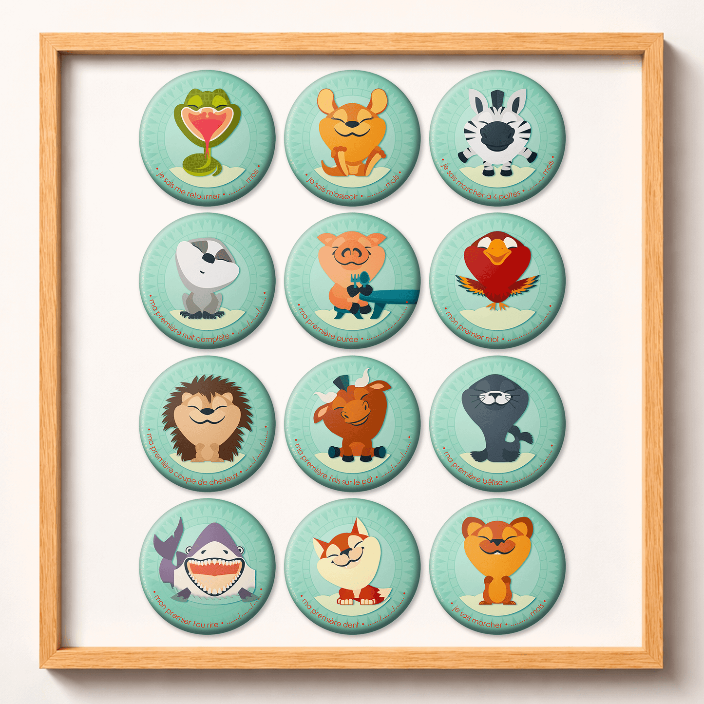 Magnets ⚉ Progrès de bébé