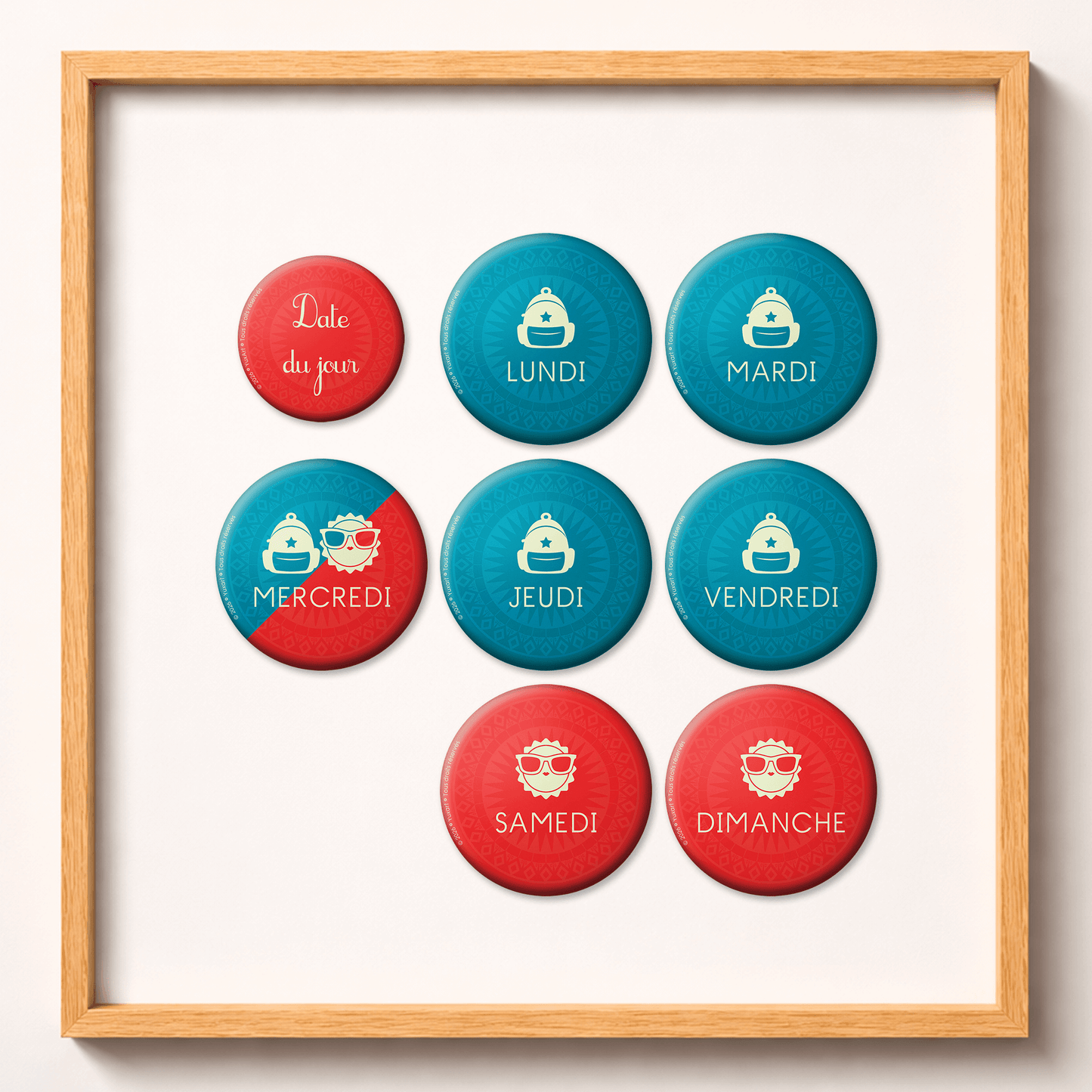 Magnets ⚉ Calendrier