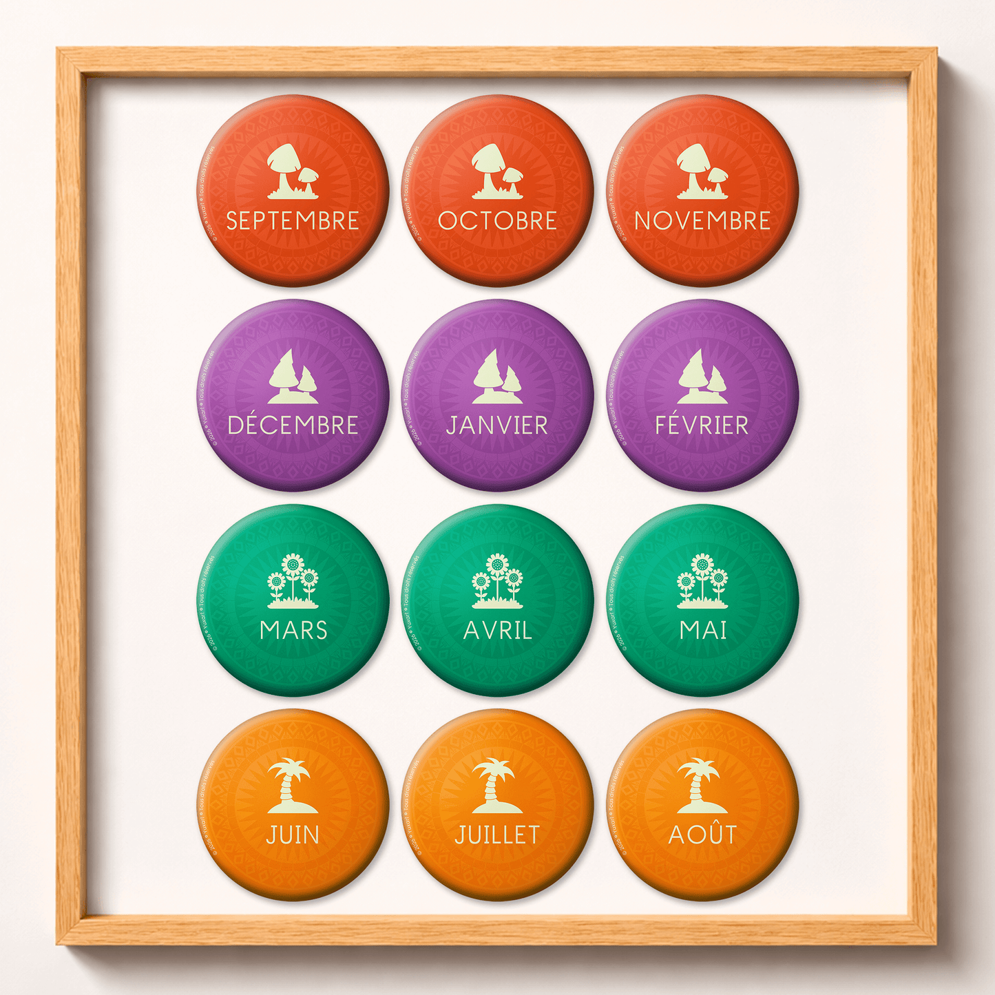Magnets ⚉ Calendrier