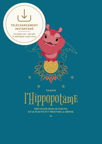 Affiche ⚉ L'Hippopotame