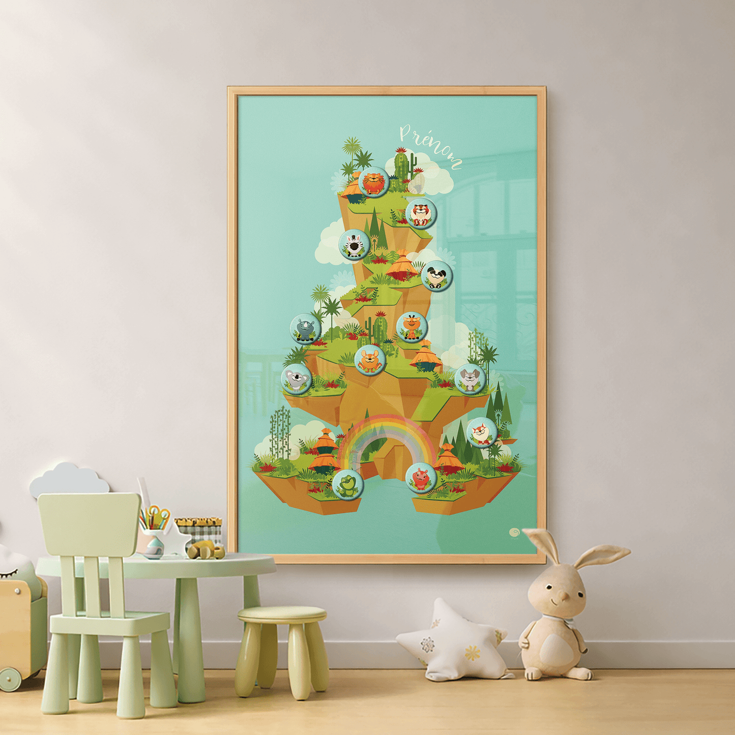 Tableau magnétique mural pour la chambre d’enfant