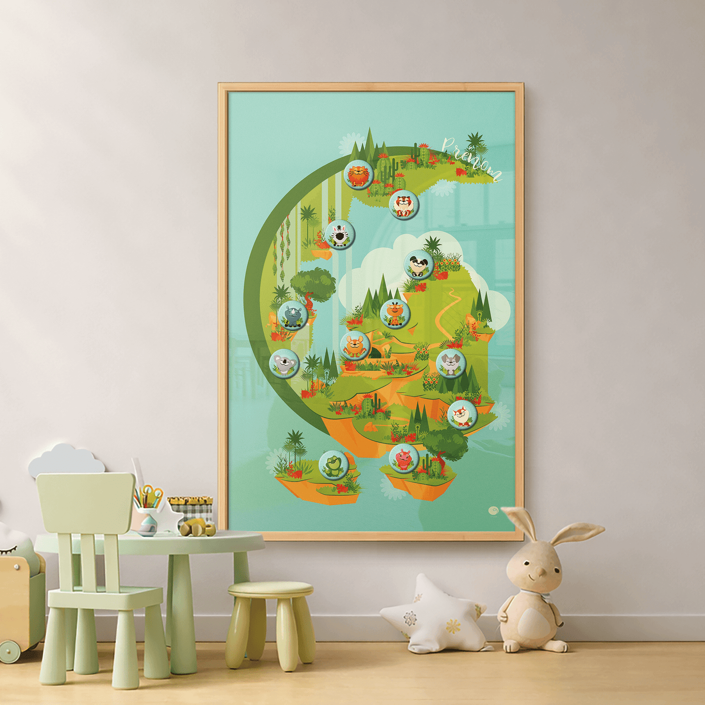 Tableau magnétique mural pour la chambre d’enfant