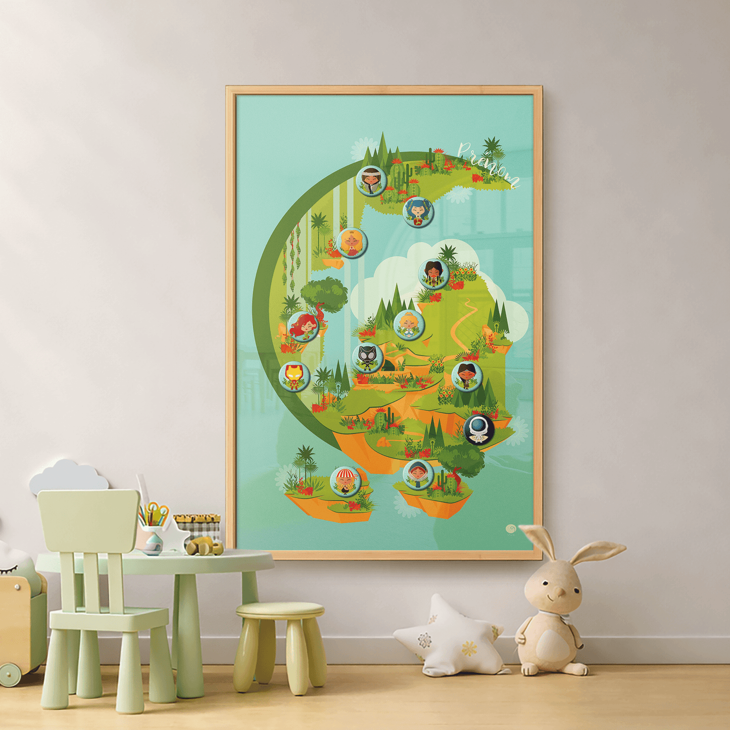 Tableau magnétique mural pour la chambre d’enfant
