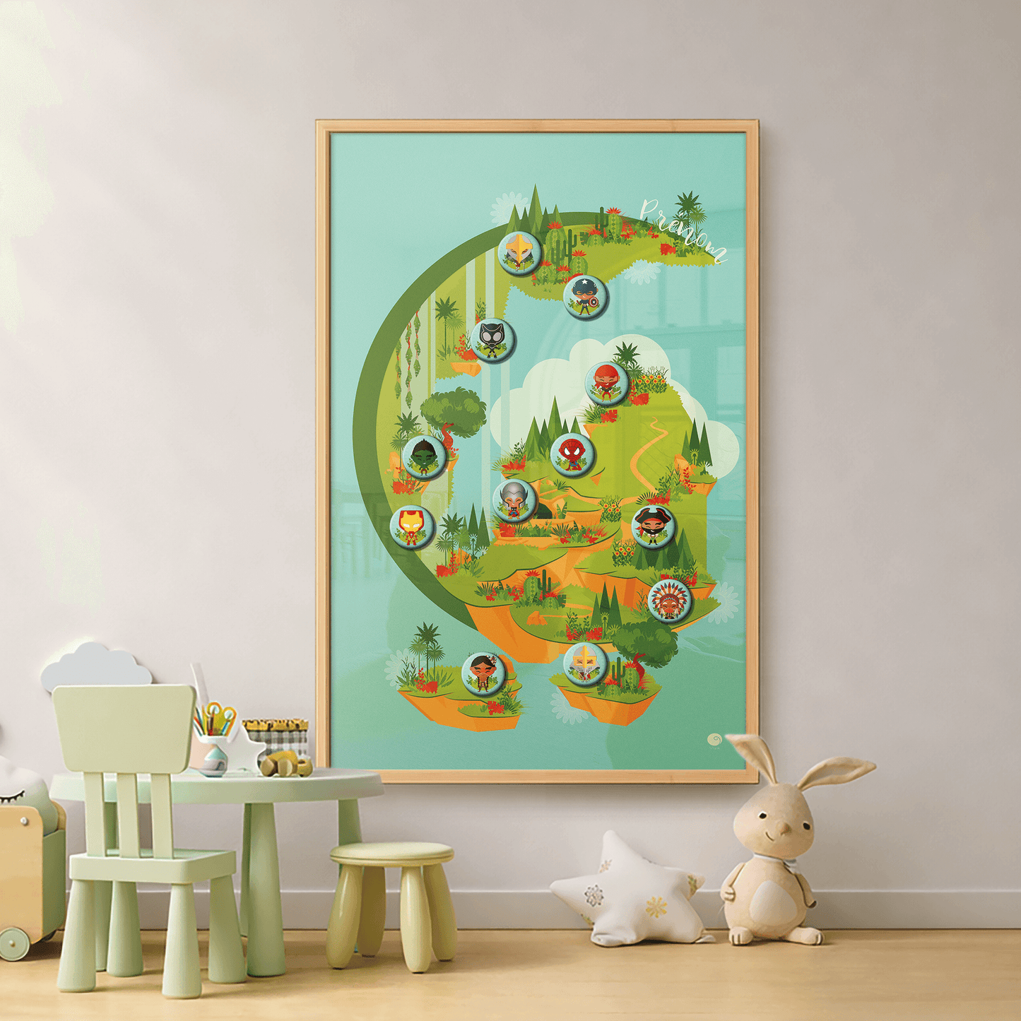 Tableau magnétique mural pour la chambre d’enfant