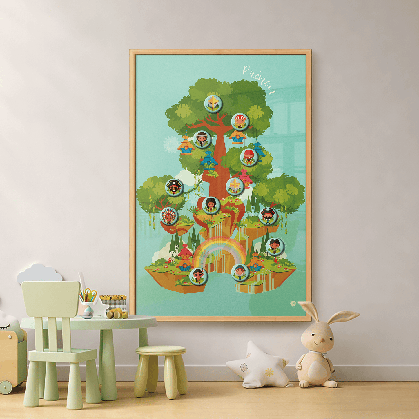 Tableau magnétique mural pour la chambre d’enfant