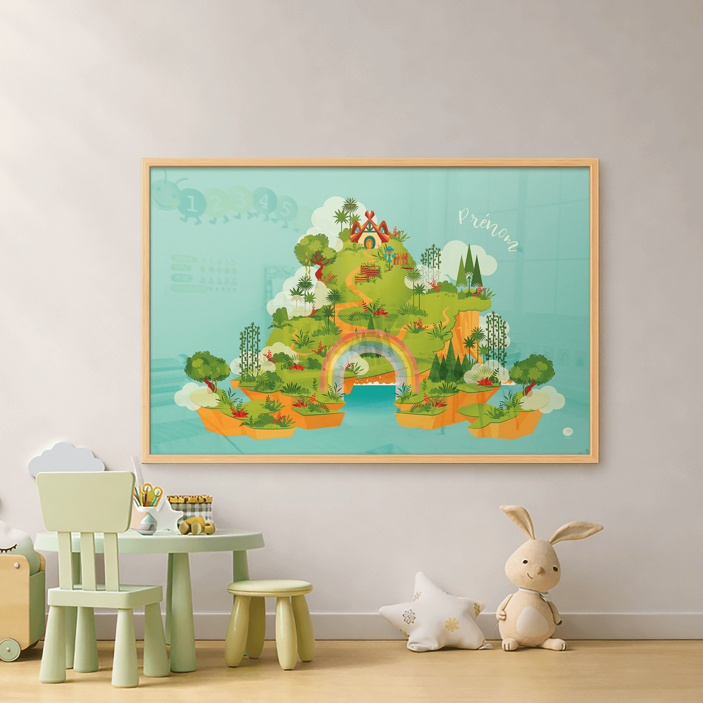 Tableau magnétique mural pour la chambre d’enfant