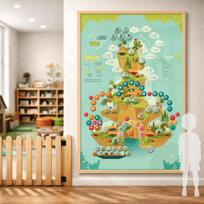Tableau magnétique mural pour la crèche