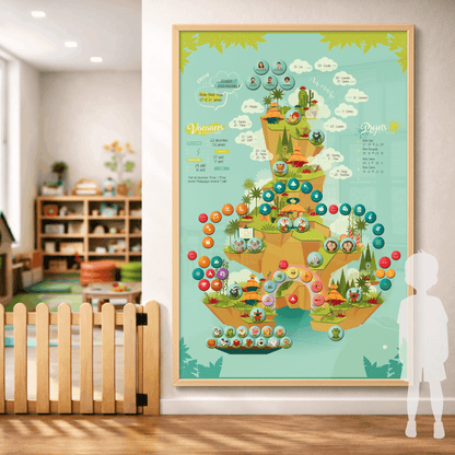 Tableau magnétique mural pour la crèche