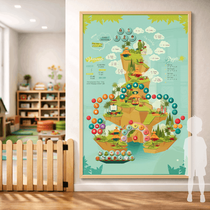 Tableau magnétique mural pour la crèche